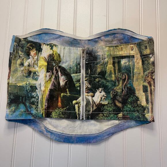 Spoon Jeans The Bird Catcher François Boucher Top Art Size Womens XL - Picture 5 of 6